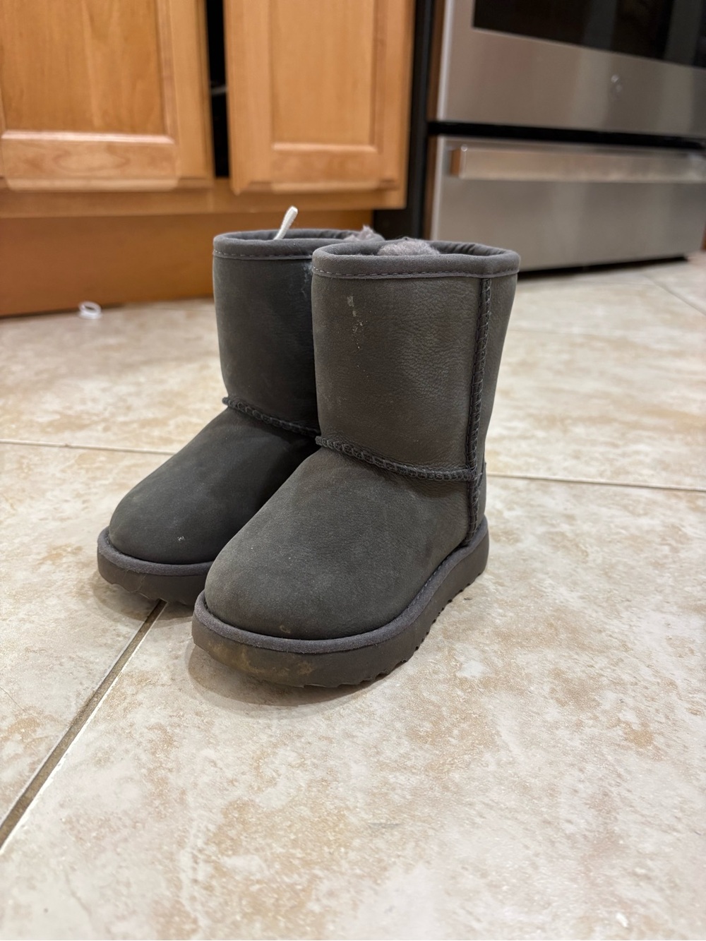 UGG Kids Gray Suede Classic Boot